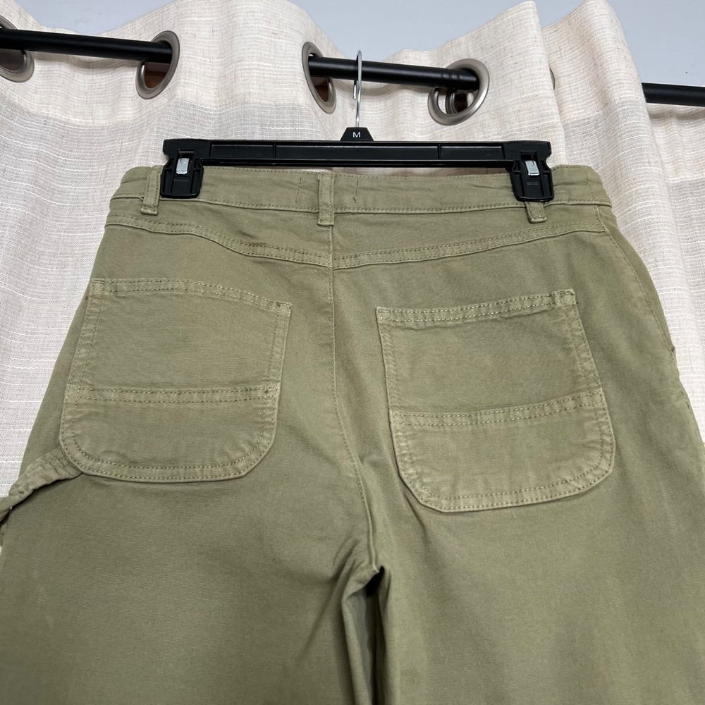 Marine Layer Maya Slim Straight Leg Utility Pants Olive Green Women's Size 4 - Picture 7 of 11